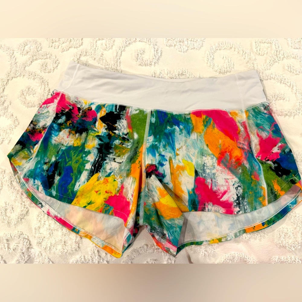 Lululemon Speed Up Rare Print Colorful Women's Shorts